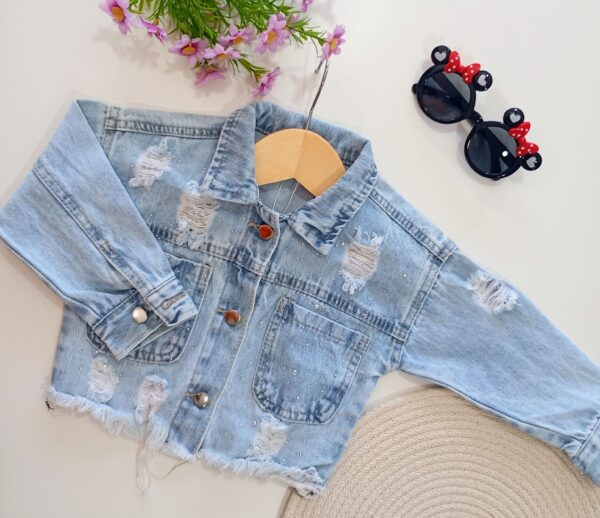 Campera Denim Brillos