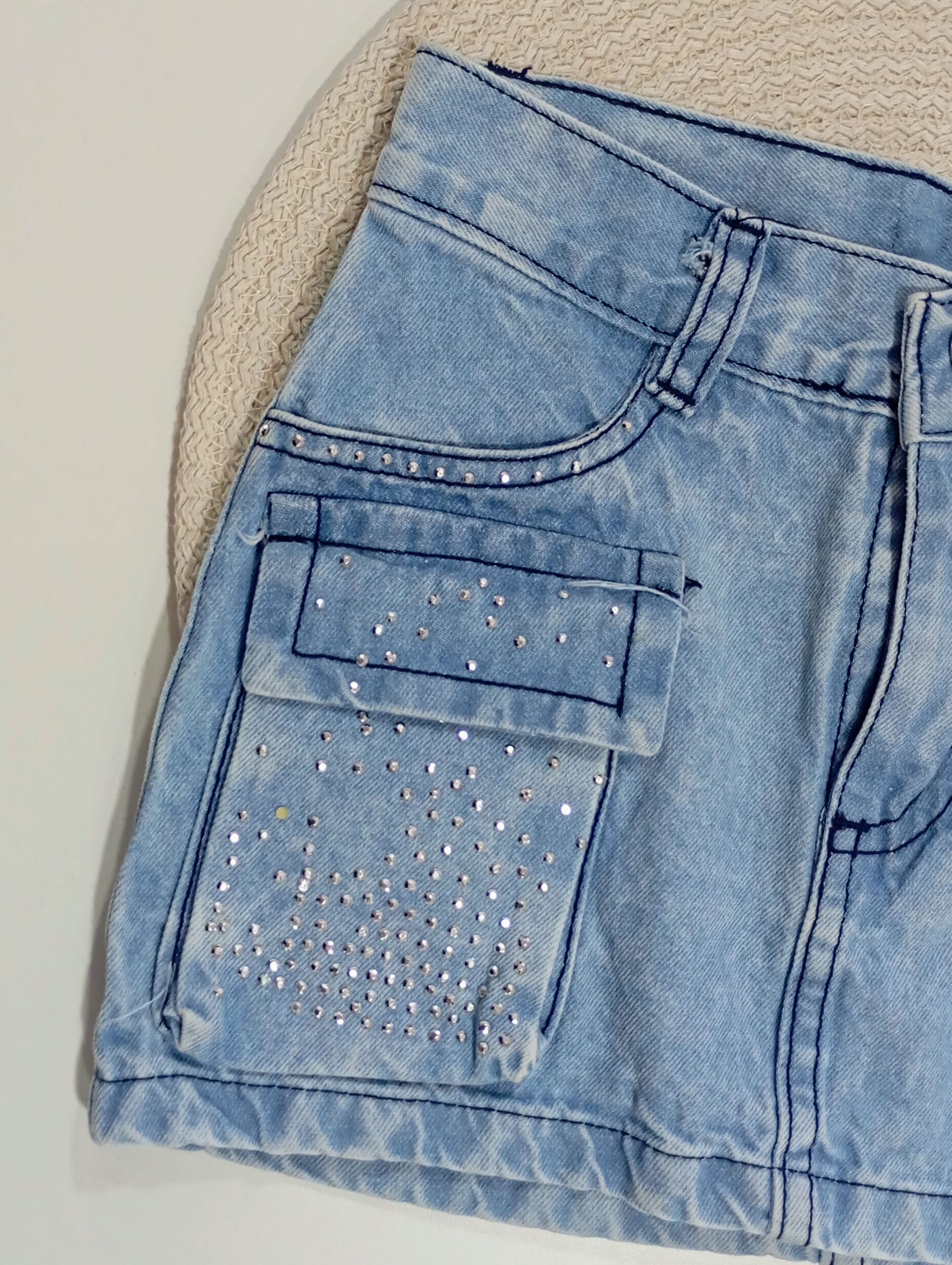 Pollera Cargo Con Brillos - Image 3