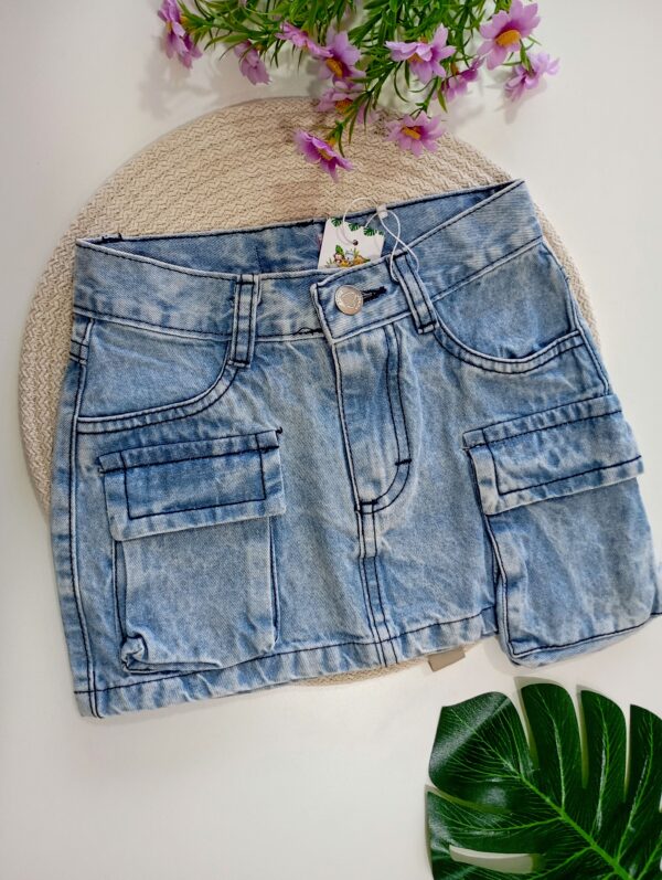 Pollera Cargo Clasica Celeste