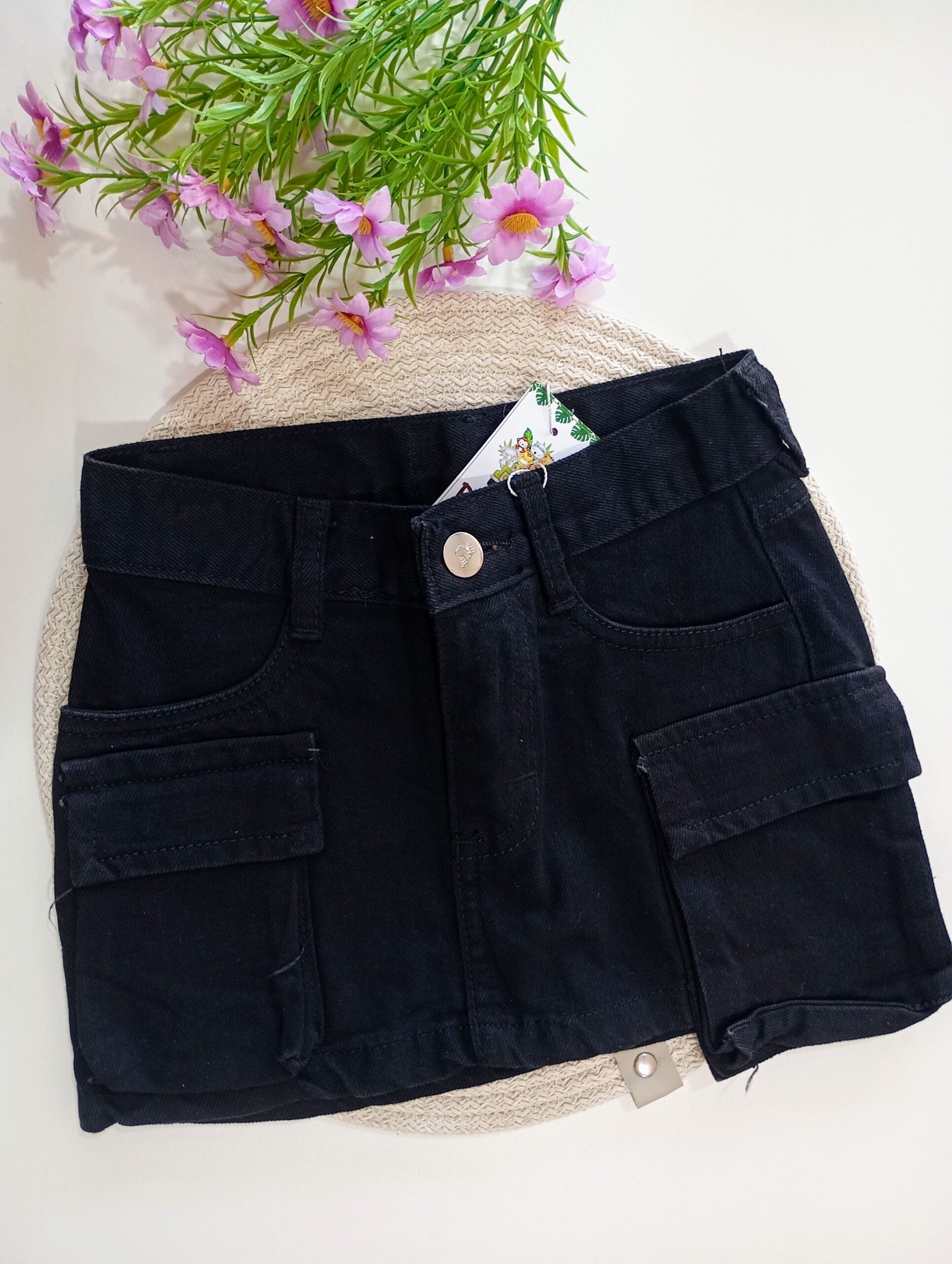 Pollera Cargo Clasica Negra