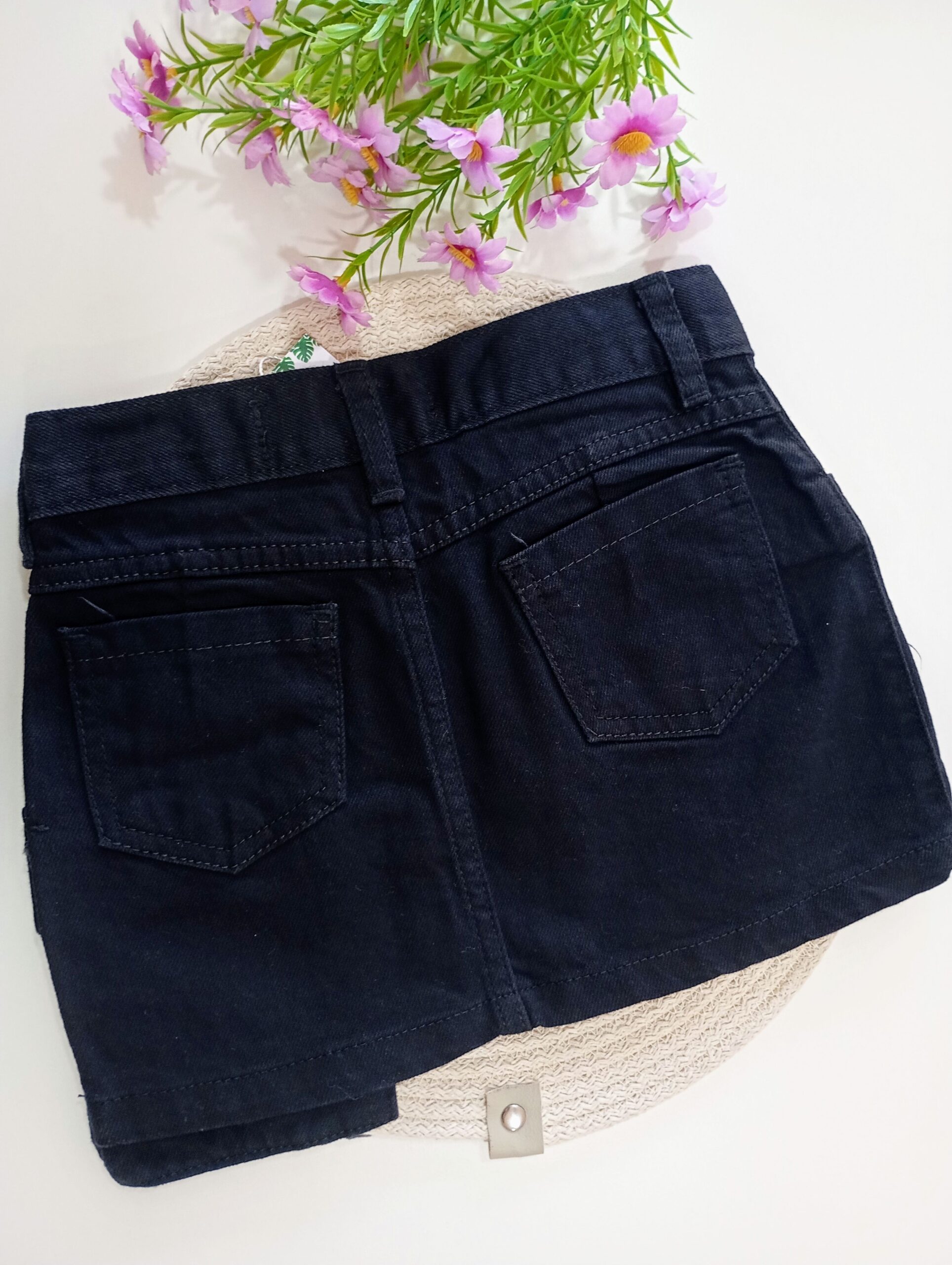 Pollera Cargo Clasica Negra - Image 2