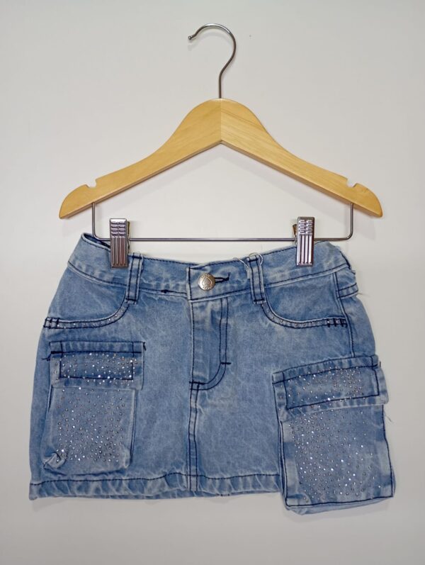 Pollera Cargo Con Brillos