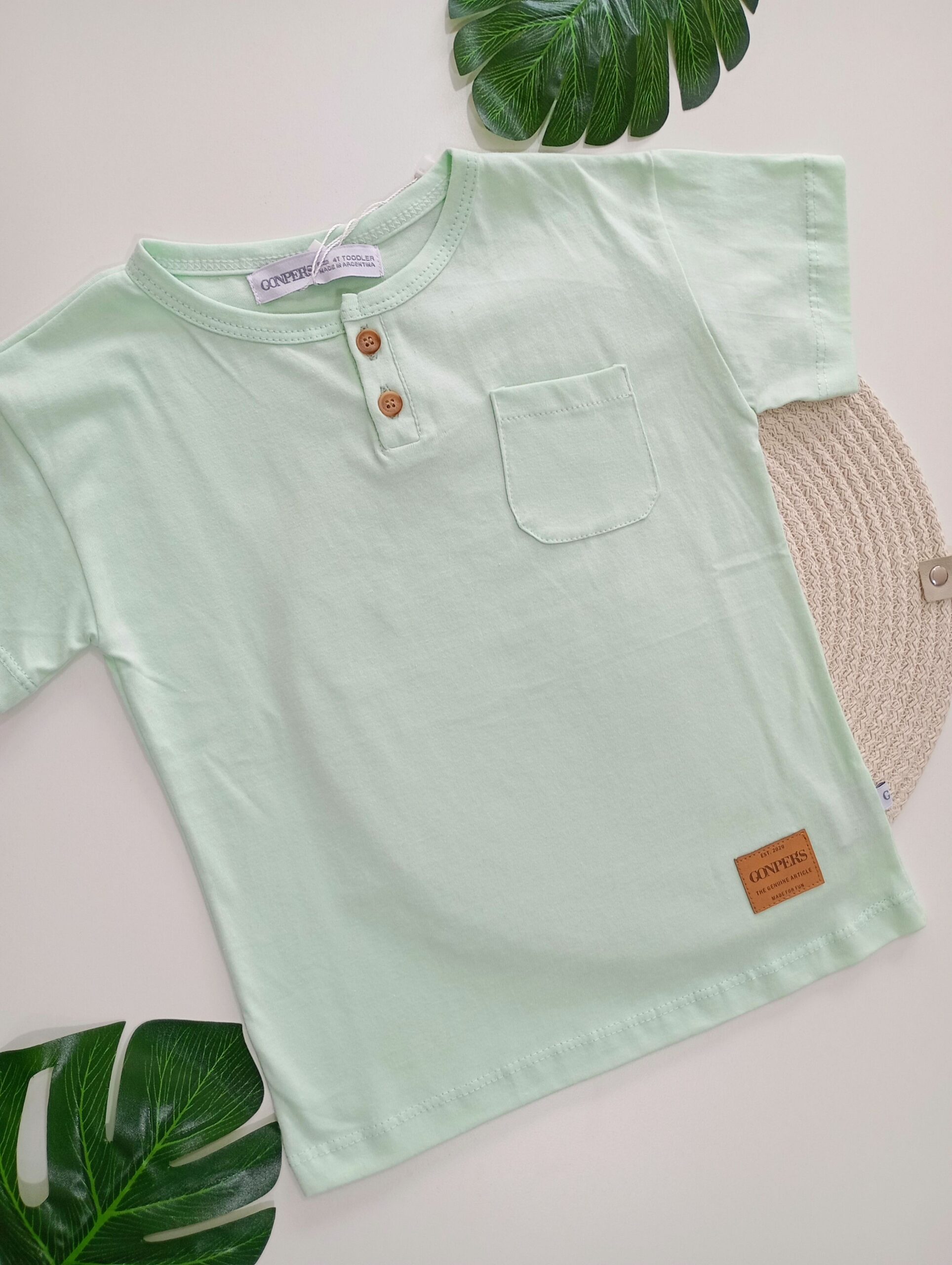 Remera Boston Verde Agua