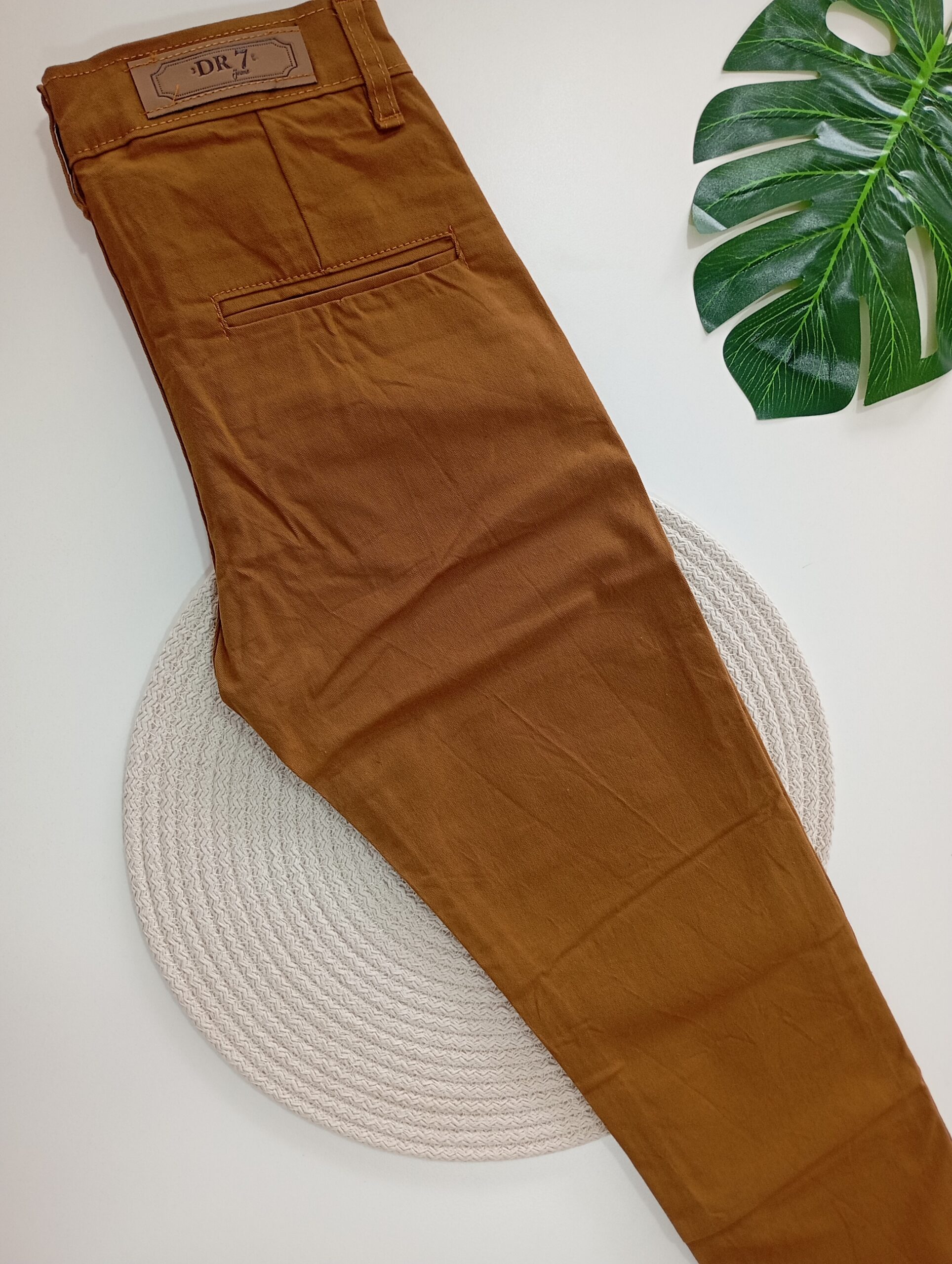 Pantalon Corte Chino Mostaza - Image 3