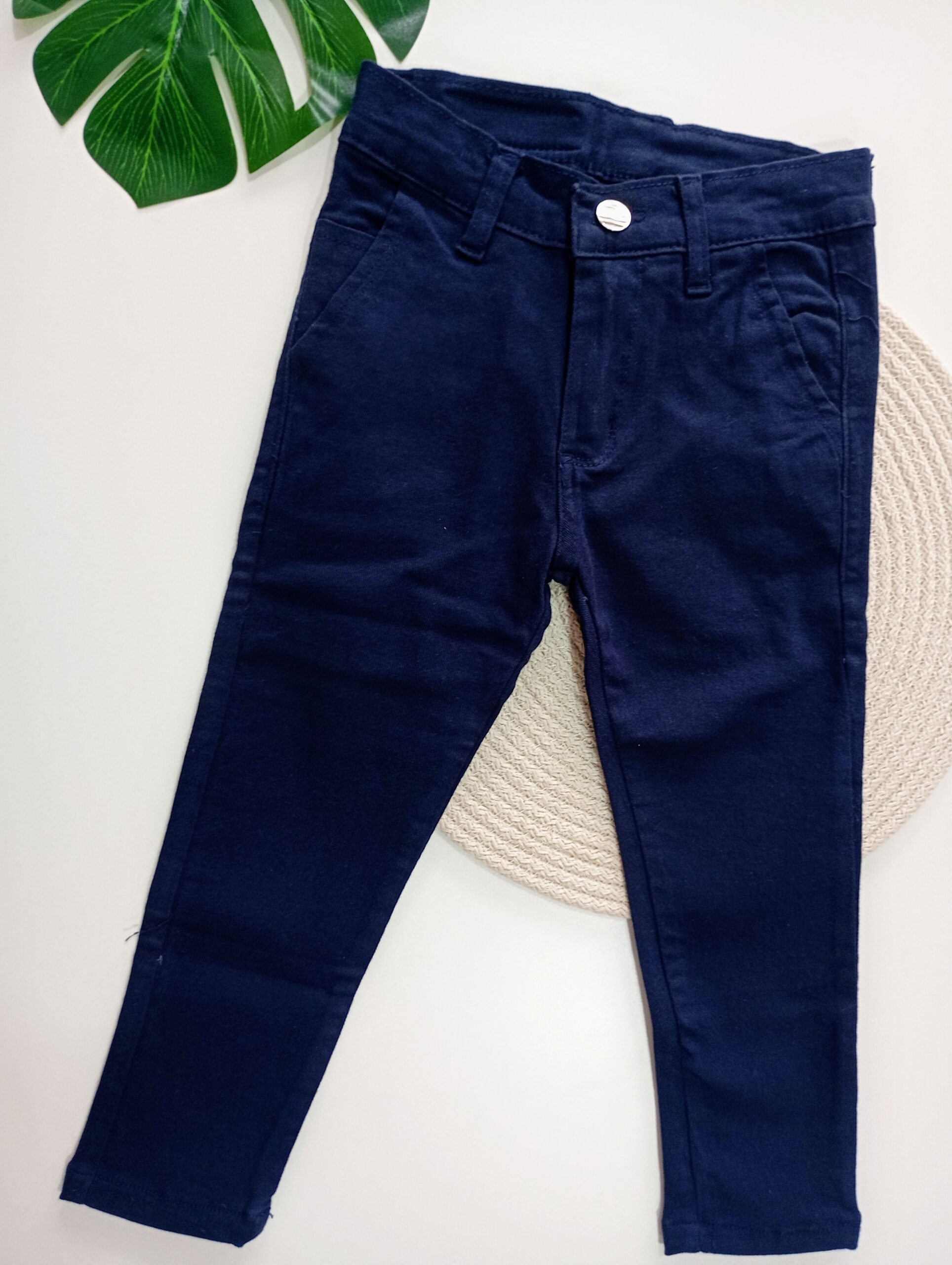 Pantalon Corte Chino Azul