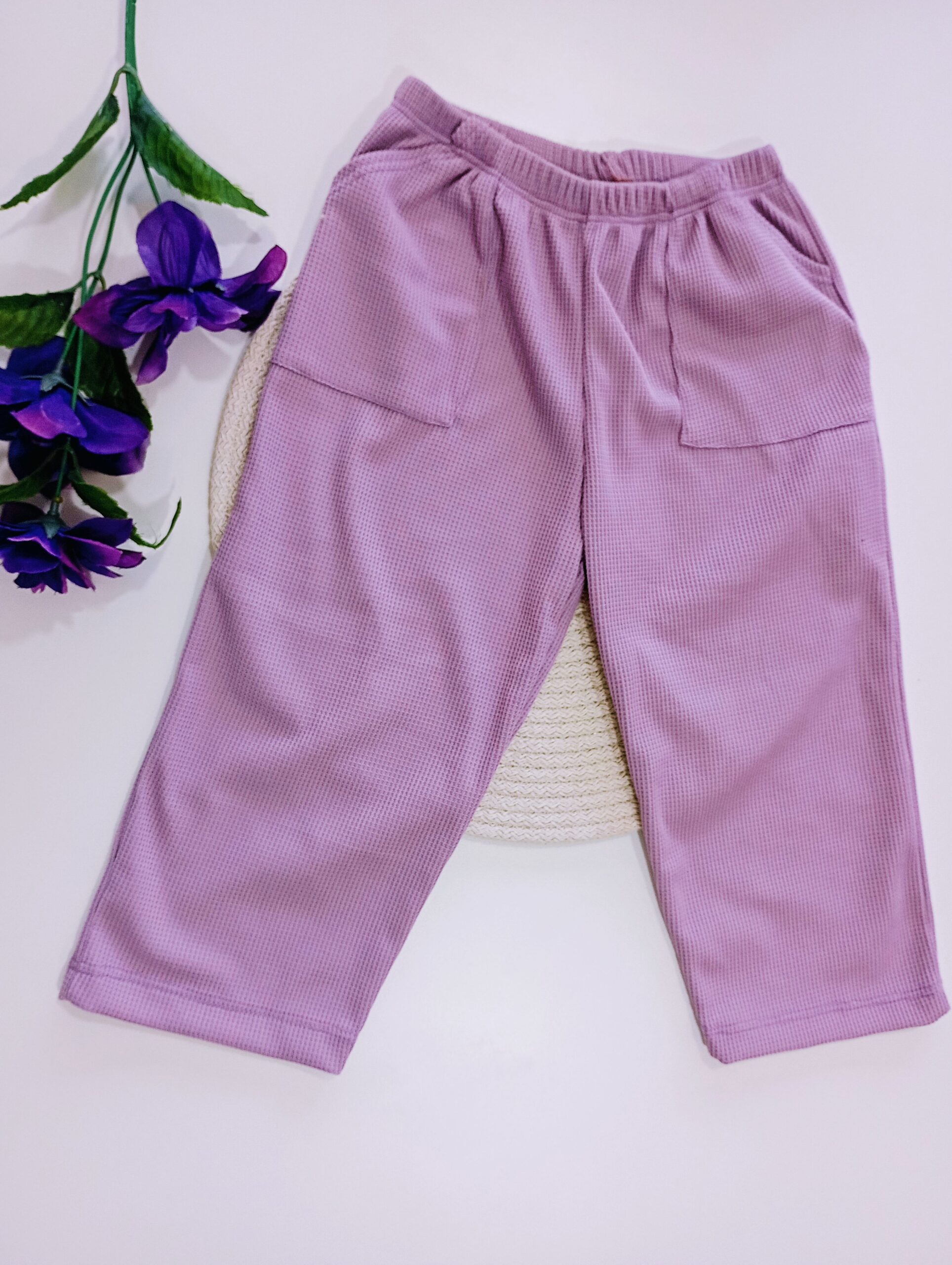 Pantalon Wafle Lila