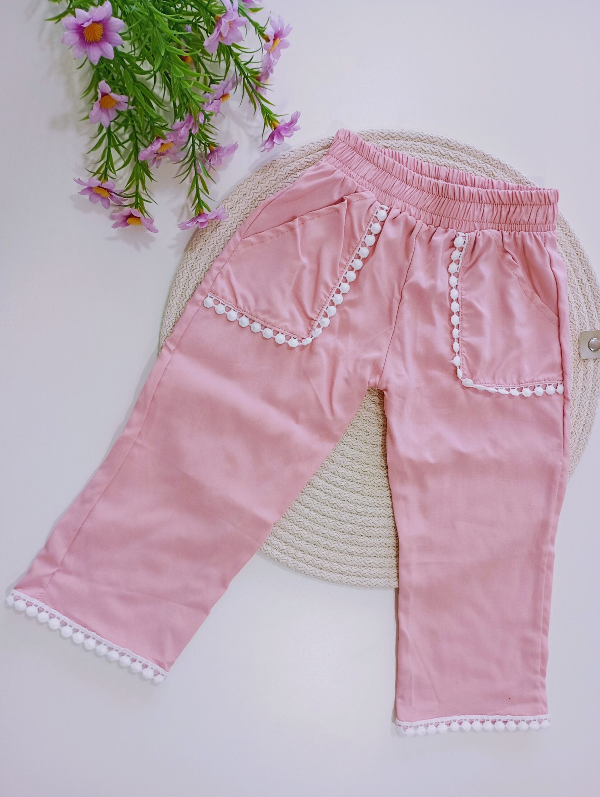 Pantalon Lino Rosa