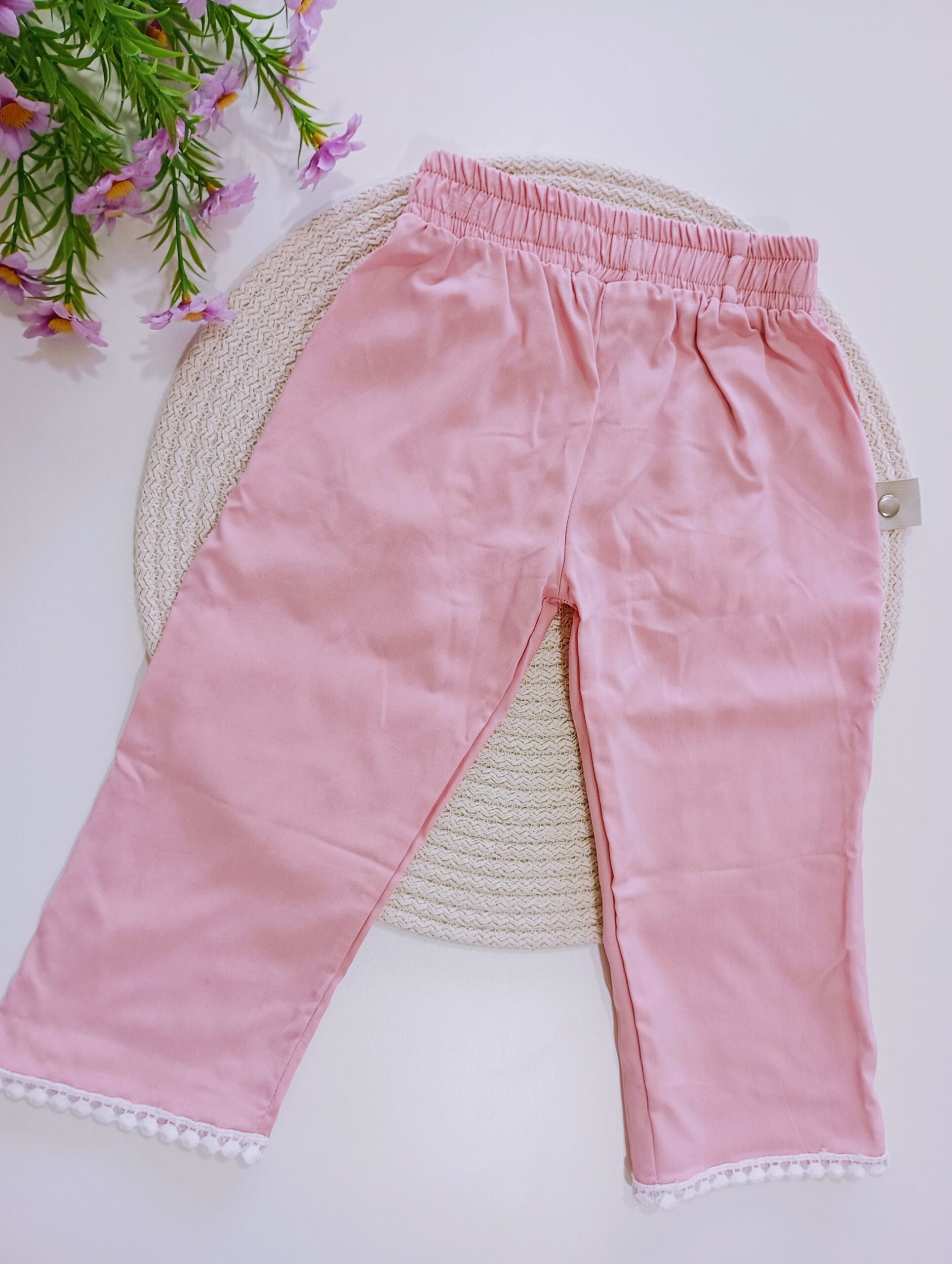 Pantalon Lino Rosa - Image 2