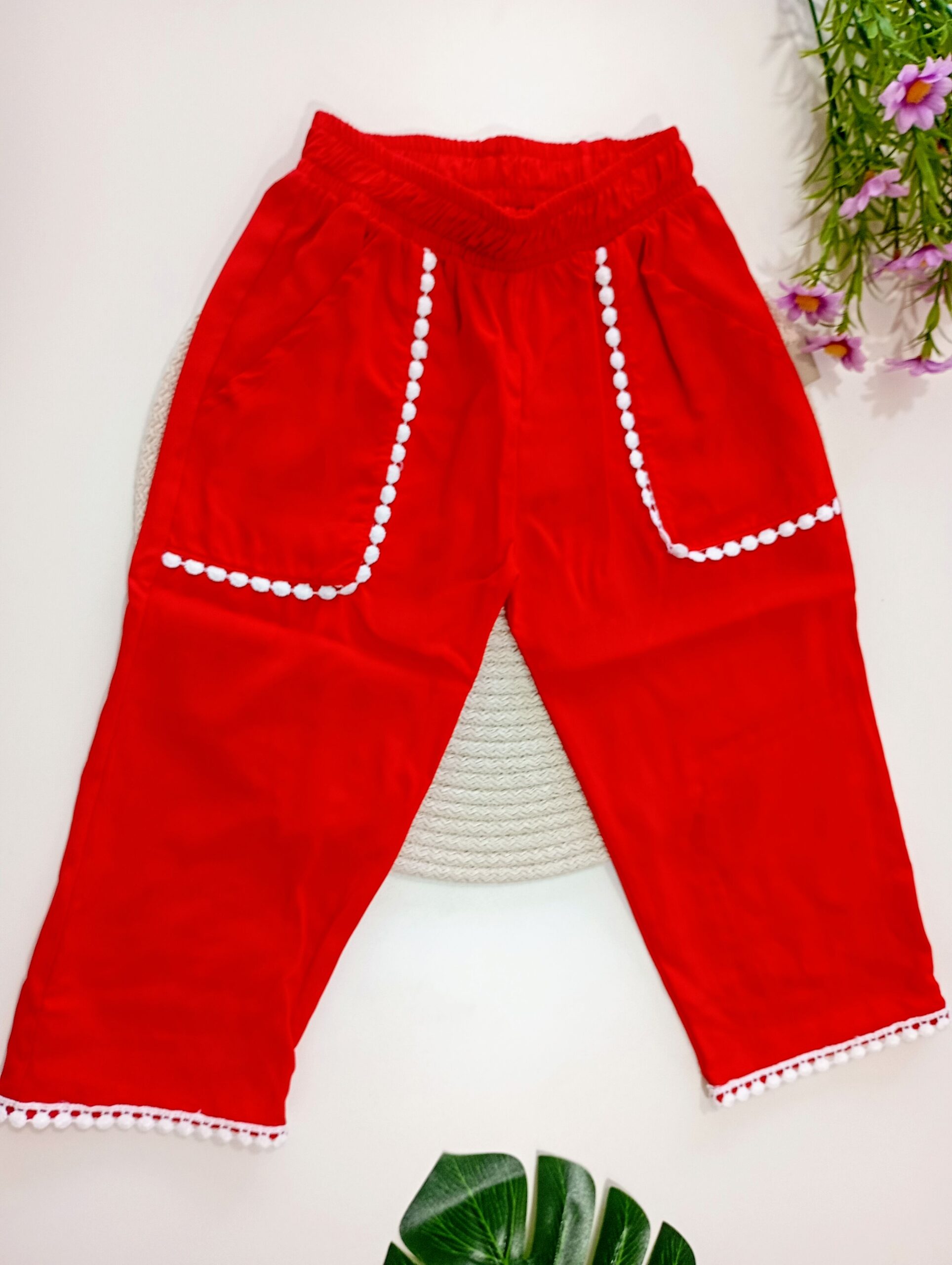 Pantalon Lino Rojo