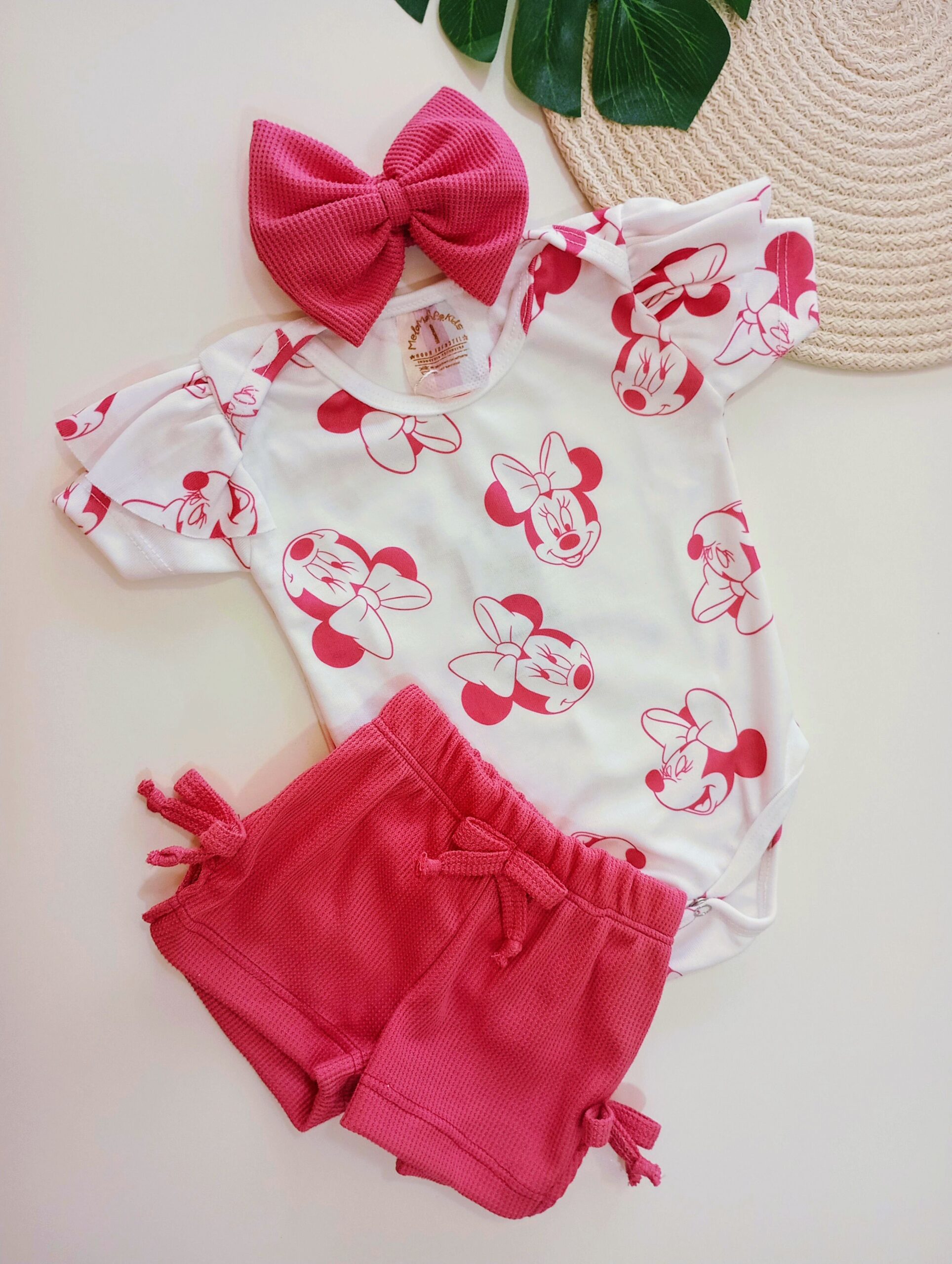 Conjunto Trio Minnie Rosa